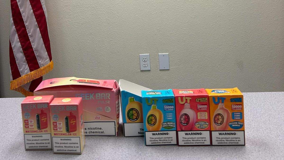 A Delhi convenience store has been cited for selling tobacco products to a minor.