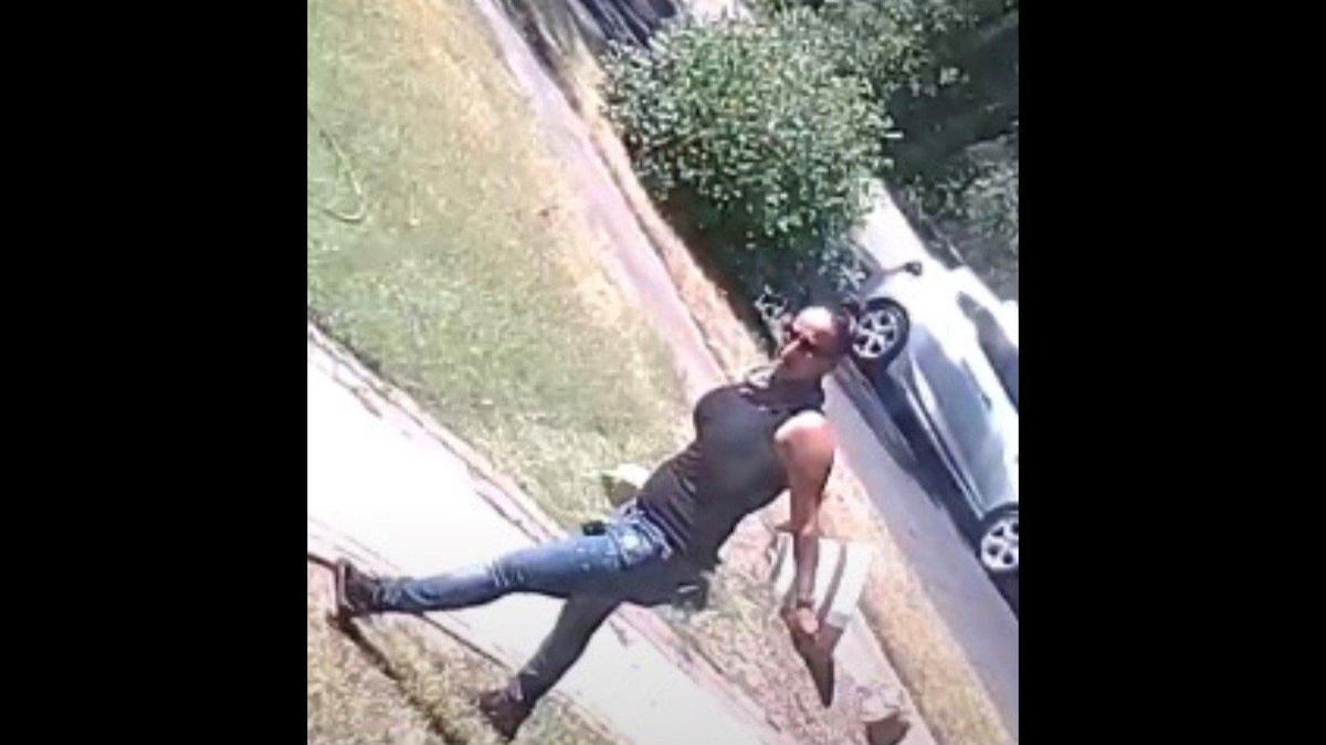 Authorities asked the public for help identifying a person accused of stealing a package from the doorstep of a residence in the 100 block of East South Bear Creek Drive in Merced on June 16, according to the Merced Police Department. Police said the package was valued at about $100. Image courtesy of Merced Police Department.
