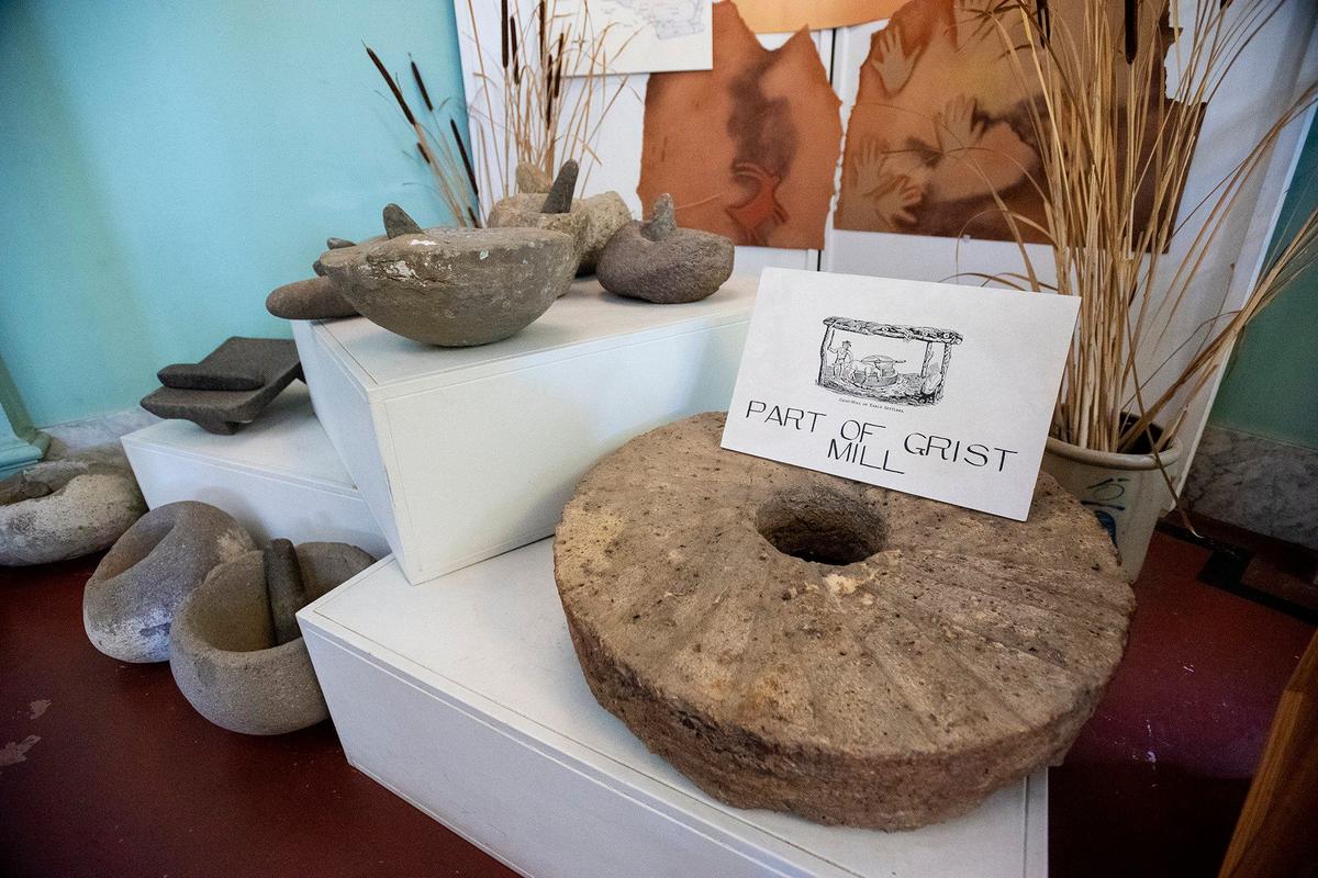 A part of Grist Mill on display at the Merced County Courthouse Museum in Merced, Calif., on Thursday, Aug. 22, 2024. Built in 1875, the building served as a courthouse until 1950 and as a county administration building until 1970. The building opened as a history museum in 1983.