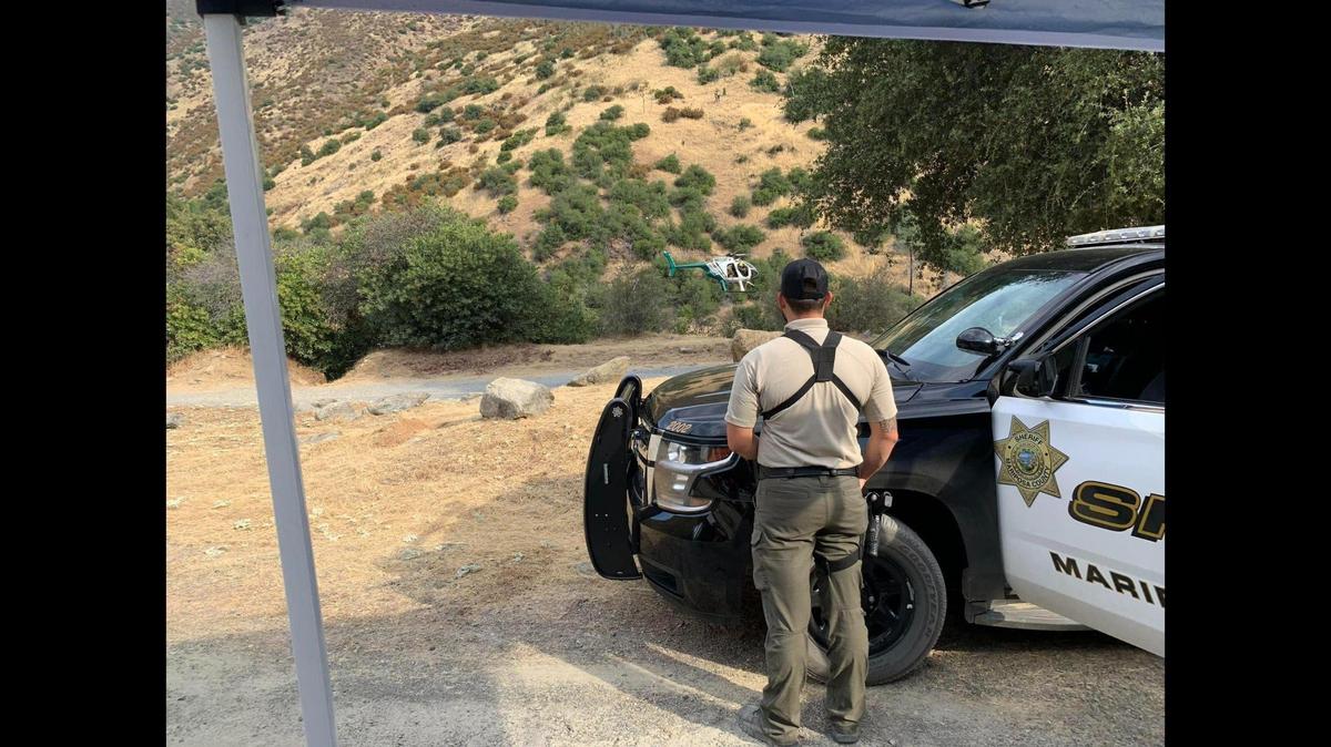 Mariposa County Sheriff’s Deputies along with search and rescue teams continue a search on Tuesday, after a person was swept away while swimming in the Merced River near the McCabe Flat campground on Sunday evening, according to authorities. Image courtesy of Mariposa County Sheriff’s Office.