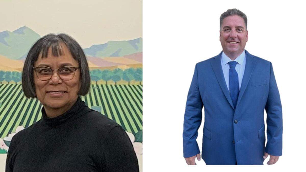 Los Banos City Council District 4 candidates Deborah Lewis, left, and Travis Loebig, right.