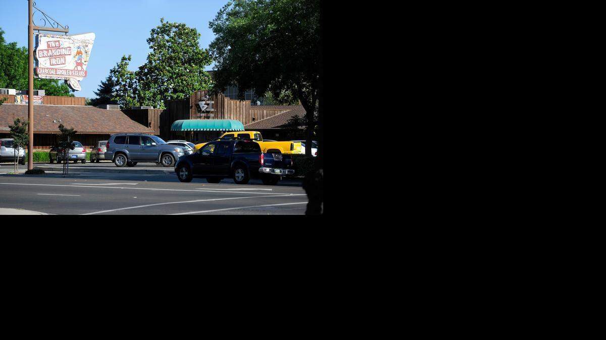 The road in front of  the Branding Iron restaurant was the site of a DUI checkpoint May 24.
