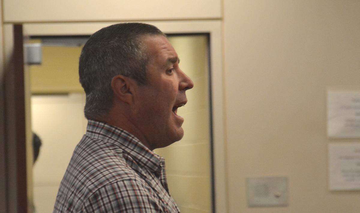 Former Atwater police officer Dennis Frank, 44, speaks to Merced County Judge Carol Ash during his sentencing hearing on assault and battery chargesThursday, June 20, 2019, in Merced Superior Court.