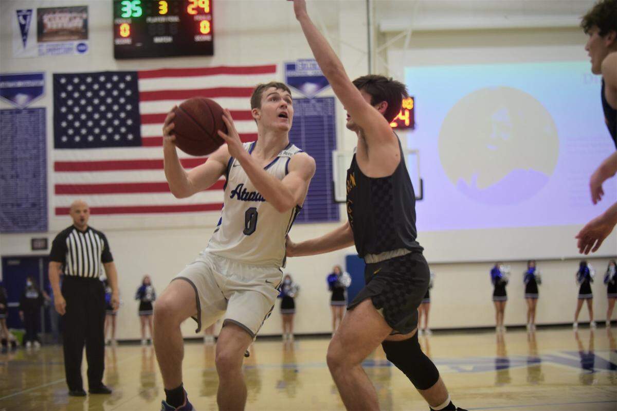 Atwater High junior Colton Dukes goes up for a shot during a game against El Capitan on Friday, Feb. 4, 2022, in Atwater.
