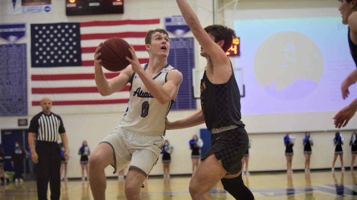 Atwater High junior Colton Dukes goes up for a shot during a game against El Capitan on Friday, Feb. 4, 2022 at Atwater High School.