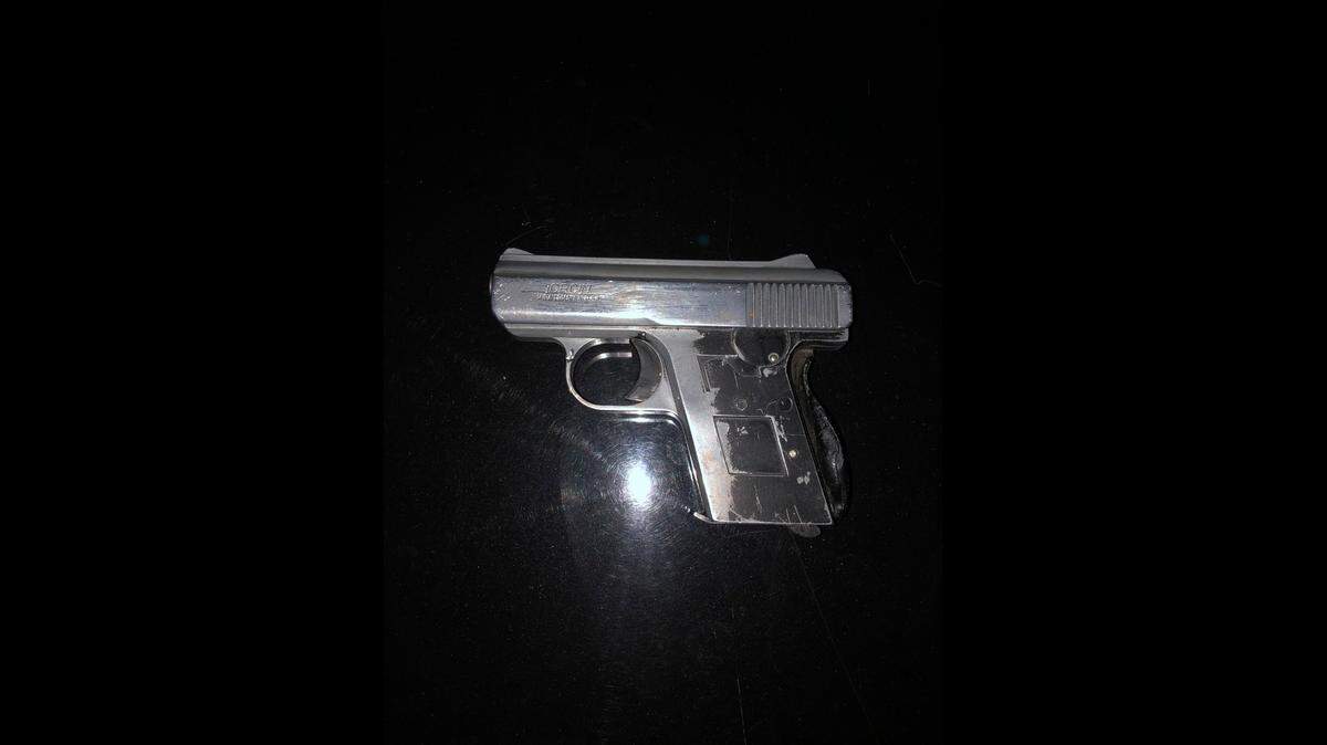 A 15-year old male juvenile was arrested on Thursday, Feb. 5, 2021 for suspicion of carjacking, stealing property and being in possession of this loaded handgun, according to the Merced Police Department.