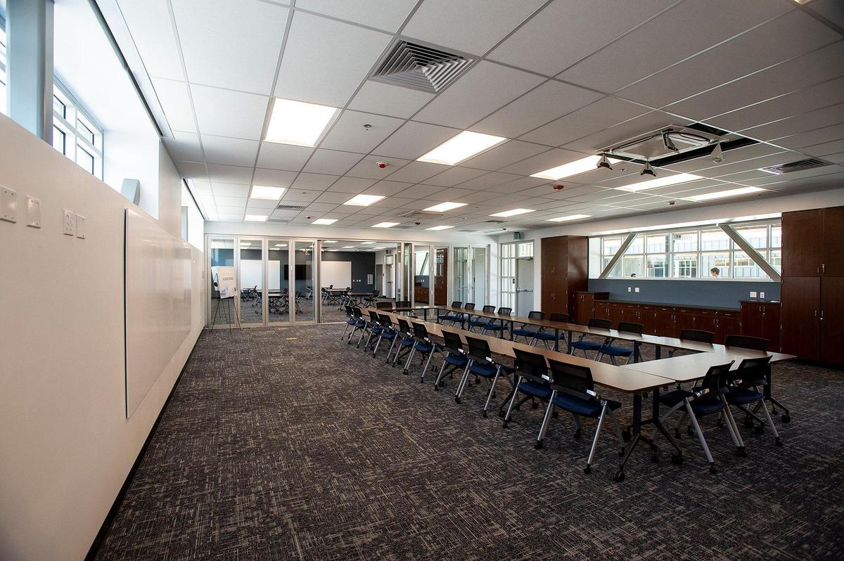 The new Raj Kahlon Agriculture and Industrial Technology Complex on the Merced College campus in Merced, Calif., on Thursday, Sept. 15, 2022. According to Merced College, the new 29,000- square-foot facility is state of the art and will allow the college to train additional students for jobs in agriculture as well as industrial technology and other workforce programs.