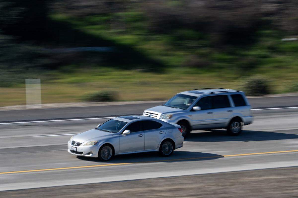 Motorists travel along the southbound lanes of Highway 99 in Merced County, Calif., on Thursday, Jan. 23, 2025. Merced Sun-Star File Image.