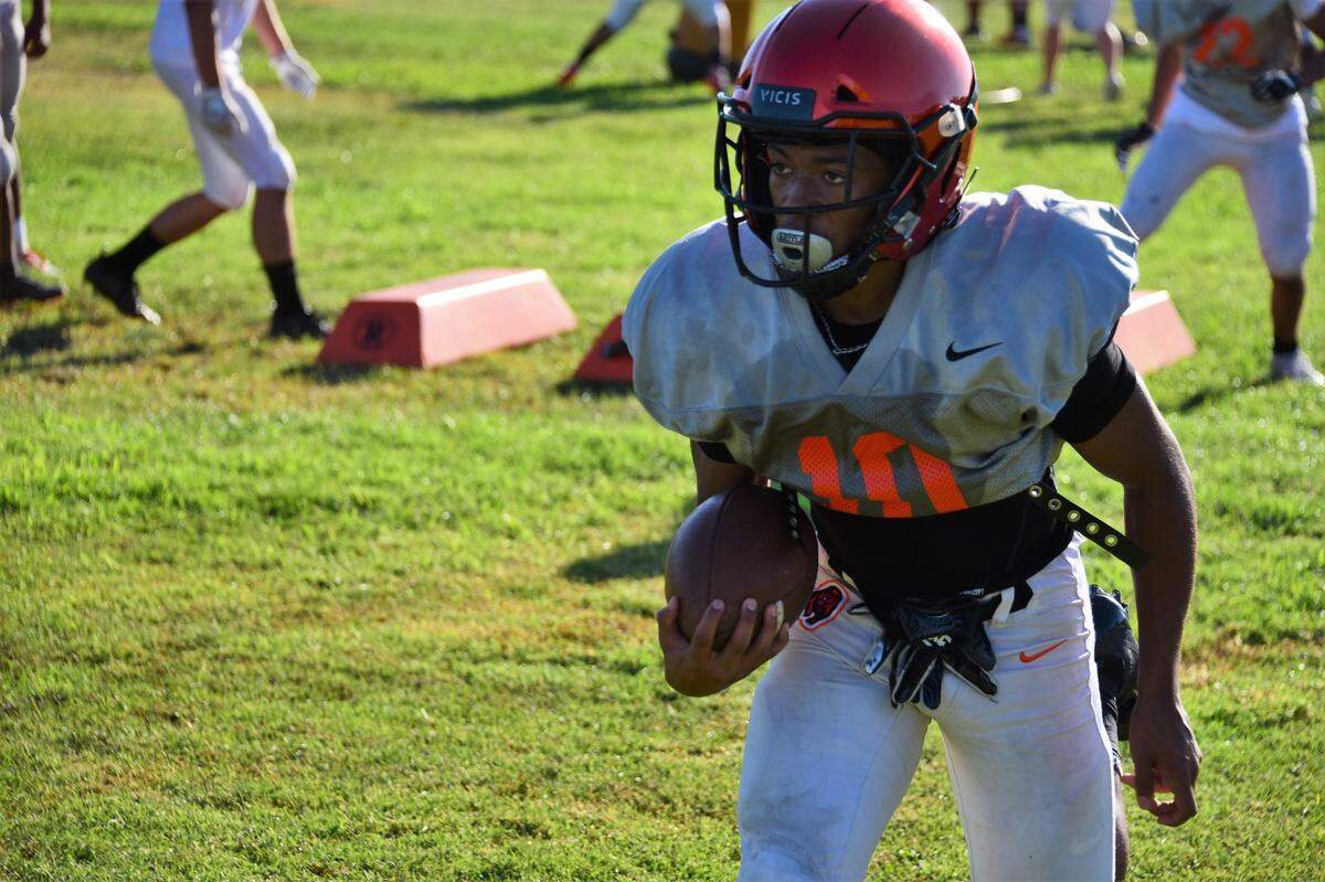 Merced High senior Desmond Thompson begins his third season at the varsity level for the Bears.