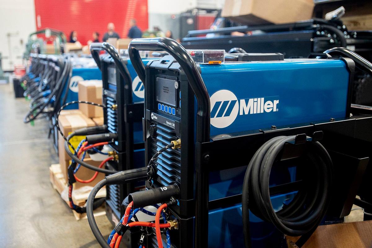 Equipment inside the new Career and Technical Education building on the Delhi Unified School District campus in Delhi, Calif., on Tuesday, April 9, 2024. According to the district, classes in agricultural mechanics and welding will be offered to students beginning in the fall of 2024.
