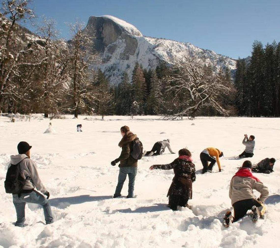 Atwater High School students visit Yosemite National Park in February 2008, as part of a field trip organized by Merced Sun-Star columnist Adam Blauert.