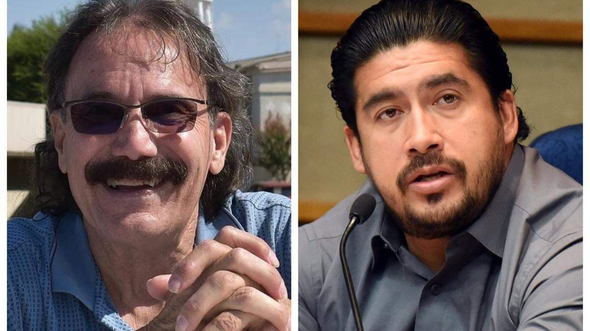 Candidates for Merced City Council District 1 Joel Knox, left, and Jesse Ornelas, right, are shown.