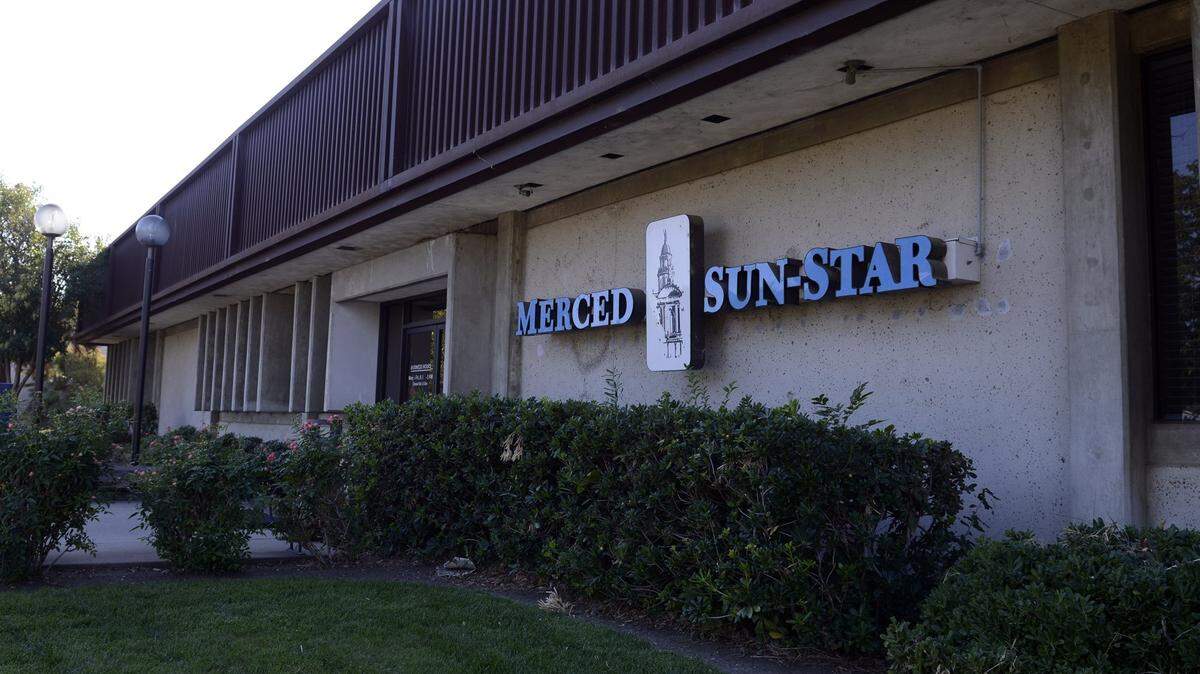 The Merced Sun-Star building at 3033 G St., seen here Tuesday, Oct. 20, 2015 The city of Merced officially decided it will demolish the old Merced Sun-Star building and build a new police station from the ground up, the more expensive of two plans proposed by city staffers.