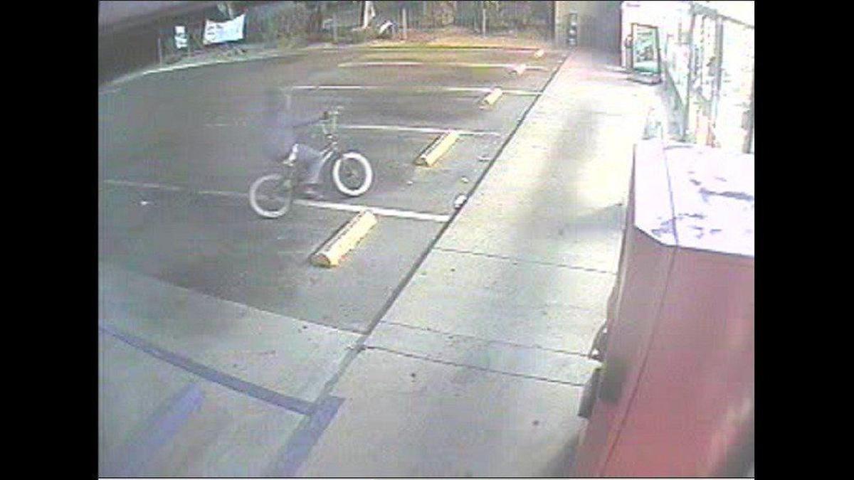 Authorities are looking for a person accused of robbing a Merced 7-Eleven store located on Gerard Avenue on Tuesday, according to the Merced Police Department. Image courtesy of Merced Police Department.