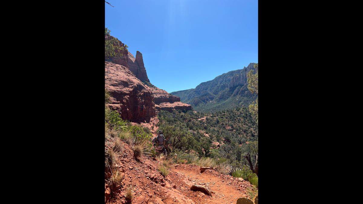 Los Banos’ James Thornton competes in the Cocodona 250 in Arizona.
