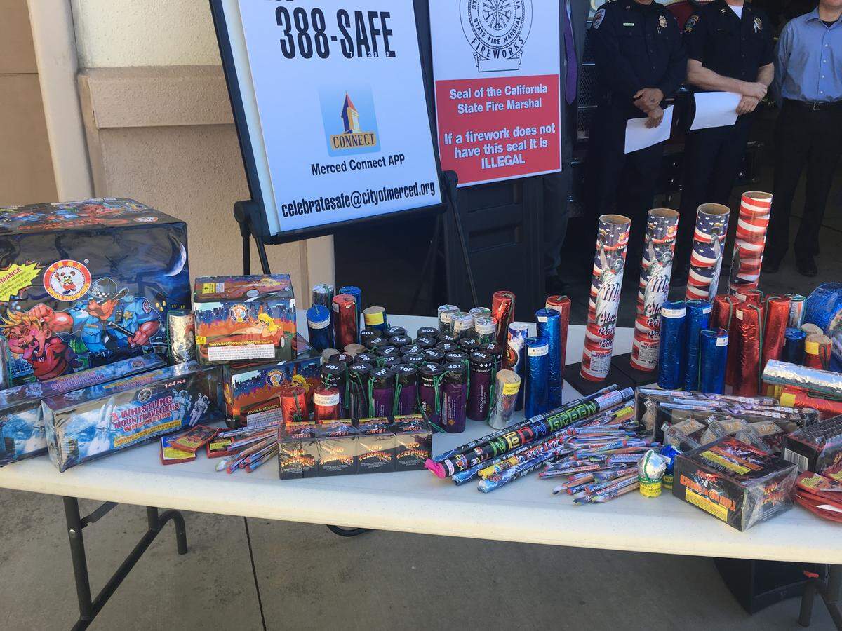 Three people were arrested over the weekend in Merced during an undercover sting operation that police say was just the beginning of a new campaign targeting illegal fireworks in the community.