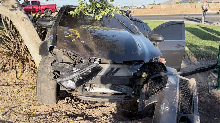 Driver crashes vehicle in Merced County after being pursued by CHP