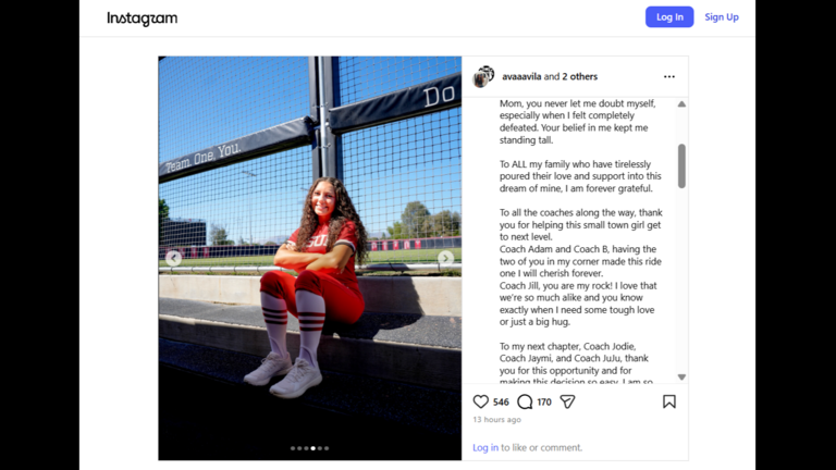 Le Grand High star makes college commitment to play Division I softball