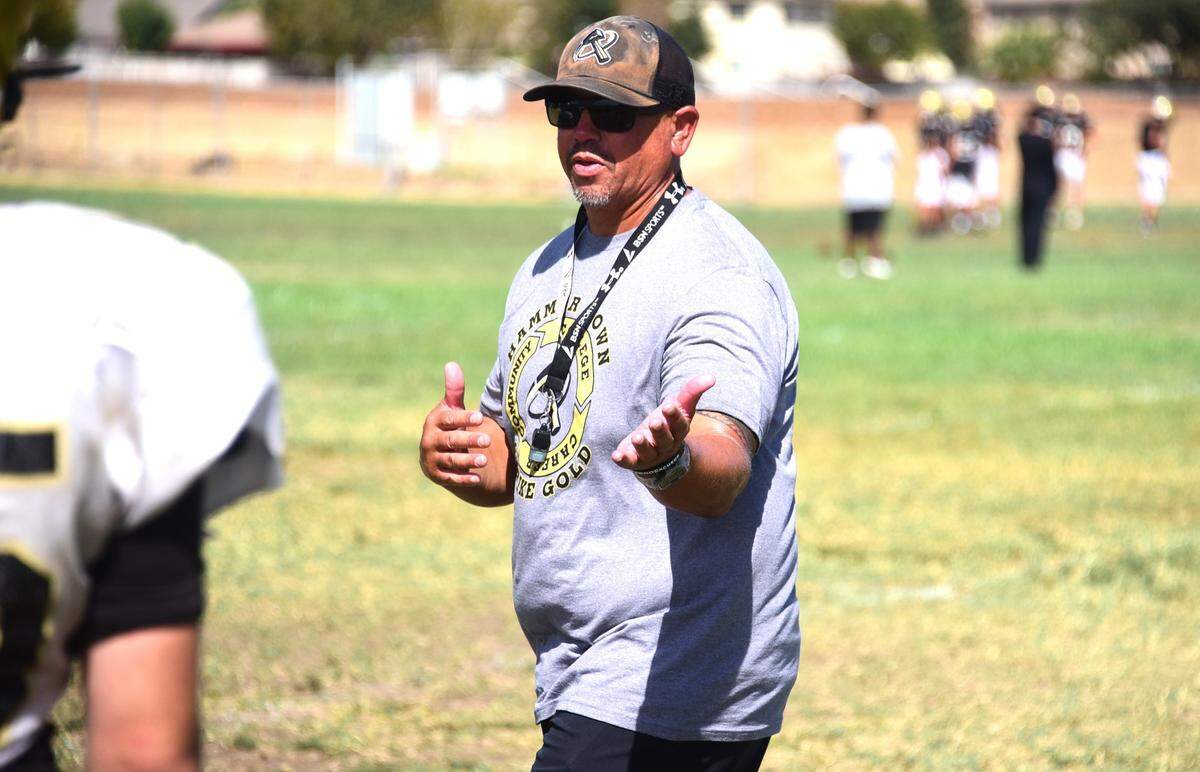 Former Buhach Colony High head coach Kevin Navarra has returned as defensive coordinator for the Thunder coaching staff this season.