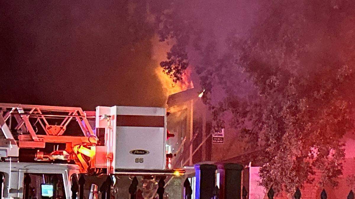 Firefighters were called to the scene of the fire on Park Ave. just after 9:30 p.m. on Tuesday, May 12, 2026,