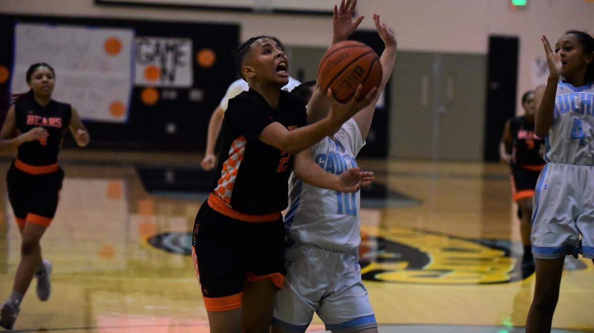 Merced senior Amari Stamps goes up for a shot against El Capitan during a game on Thursday, Jan. 9, 2020 at El Capitan High School.