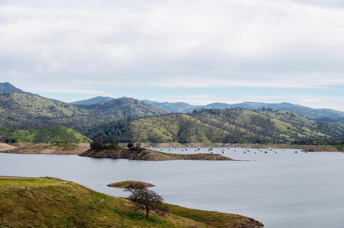 Lake McClure located in Mariposa County, Calif., on Monday, Feb. 24, 2025.
