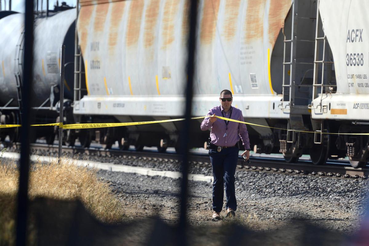 The pedestrian was killed by a train collision about 3:47 p.m. Thursday, May, 2, 2019, just east of the G Street train overpass off 23rd Street, police said.