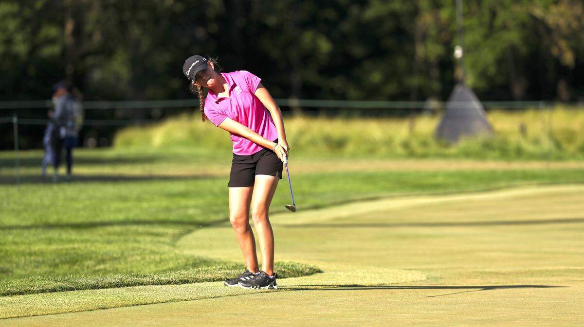 Chowchilla High freshman Asterisk Talley, 15, shot an even-par 70 in the first round of the 2024 U.S. Women’s Open Golf Championship on Thursday, May 30, 2024 at the Lancaster Country Club in Pennsylvania.