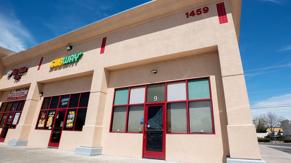 The store front of 1459 Martin Luther King Jr. Way Suite 9, in Merced Calif., on Friday, April 11, 2025. Sahara Coffee House, a family owned specialty coffee house focusing on Yemeni coffee and Arabic culture, is expected to open in the location later this spring.