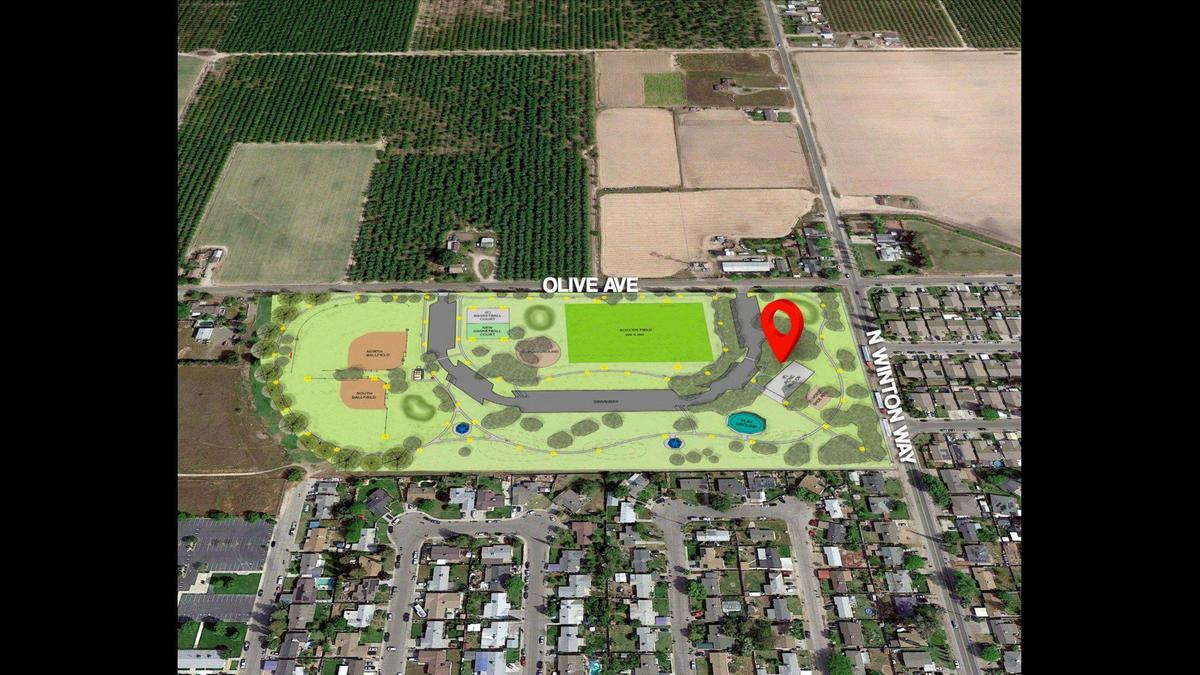 A groundbreaking ceremony was held Monday, to celebrate a $3.7 million renovation project to the community park in Winton. According to the County of Merced, some of the renovations will include lighting, restorations to a soccer field and baseball field, new picnic shelters, a new playground and a 5,650-foot walking path. Image courtesy of Merced County. &nbsp;