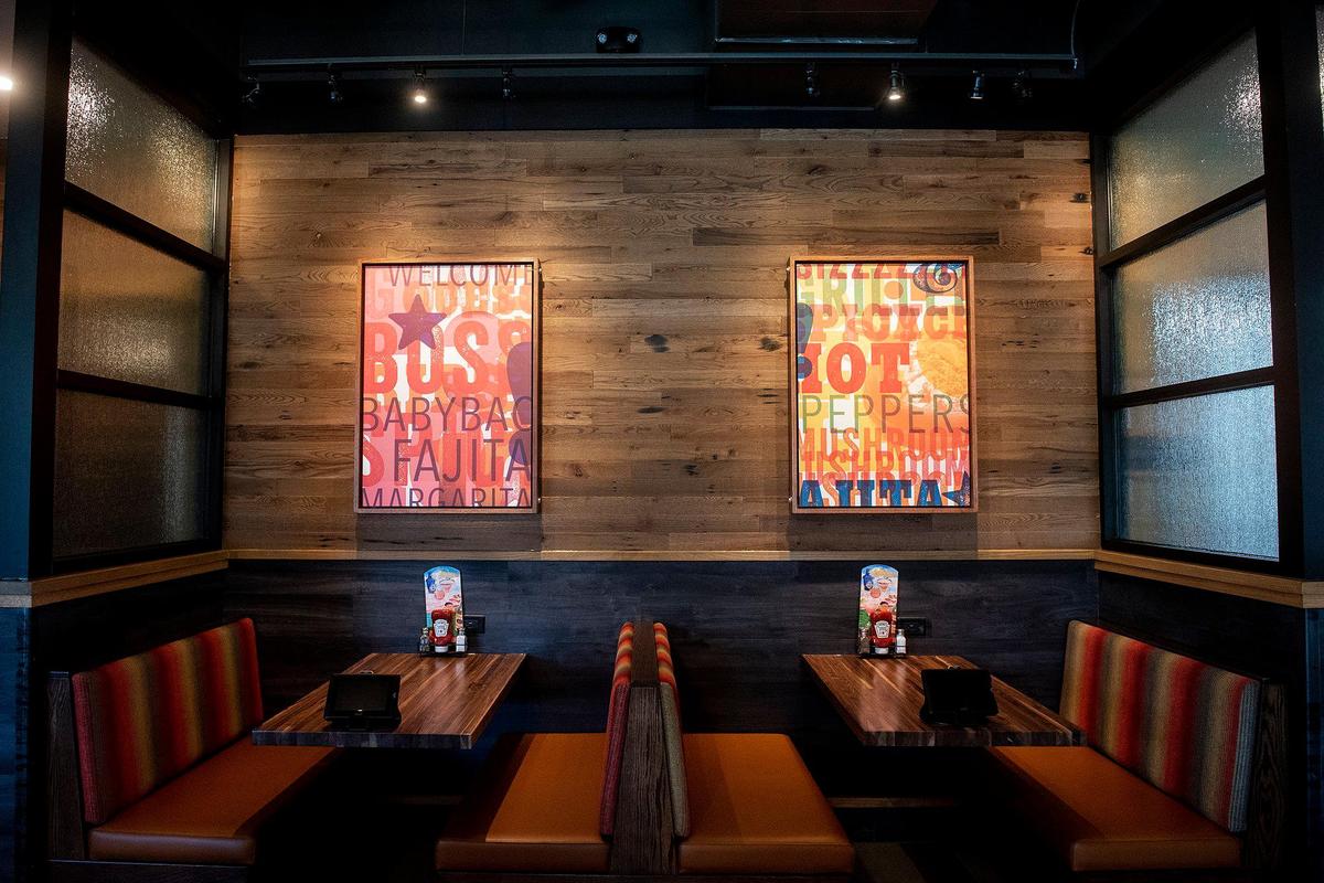 Seating inside Chili’s Grill and Bar located at 1075 W. Olive Avenue in Merced, Calif., on Sunday, June 25, 2023. A ribbon cutting will be held for the location’s opening on Monday.