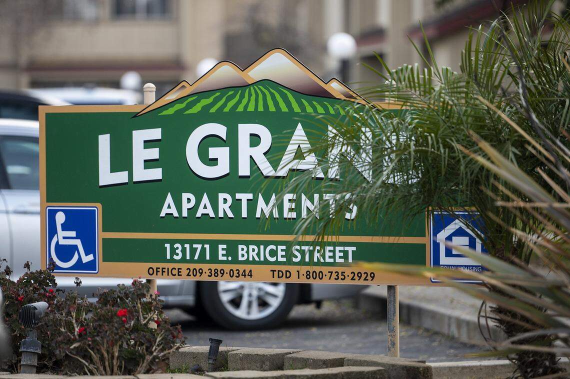 The Merced County Sheriffs Office is investigating after three children were found dead inside a residence at an apartment complex in Le Grand, Calif., on Wednesday, Jan. 12, 2022. According to authorities, a woman was transported to a hospital with life-threatening injuries.