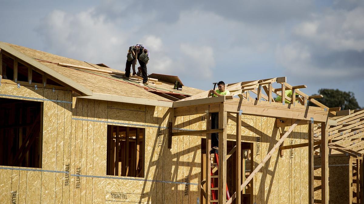 
According to the California Department of Finance, Merced County's population rose by 1.8 percent in the past year. Construction continues on new housing along Compass Pointe Avenue in Merced, Calif., on Tuesday, May 1, 2018.
