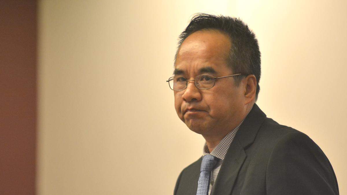 San Francisco resident William Li, 51, on Tuesday, July 17, 2018, prepares to leave a preliminary hearing in Merced Superior Court on a murder charge in connection with the Feb. 5, 2017, death of 30-year-old Chinese national Lijun Wang, who was found the next day in a dumpster in Merced.