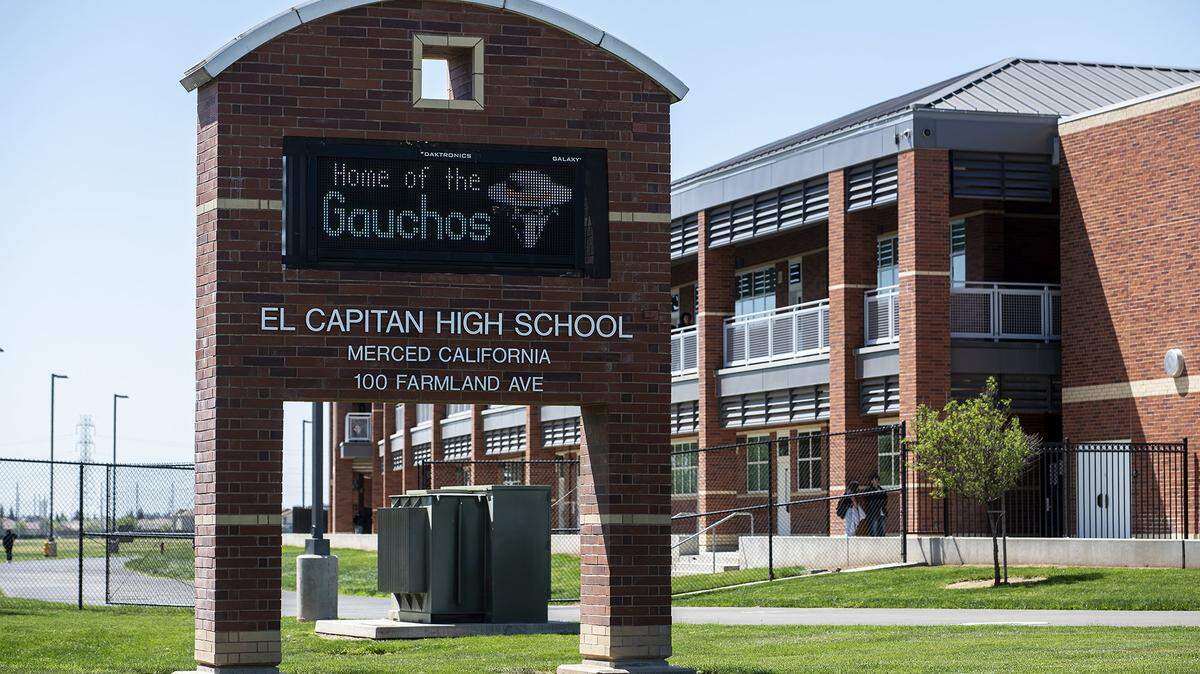 El Capitan High School in Merced, Calif., on Wednesday, April 13, 2022. Merced Sun-Star File Image. 