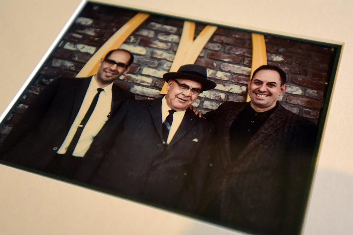 From left, Tony, Gaspare and Joe Abbate stand in front of the Olive Avenue McDonald’s in 1969. The father, grandfather and uncle, respectively of Jim Abbate posed on the day it opened, owner Jim Abbate said on Thursday, Sept. 27, 2018.