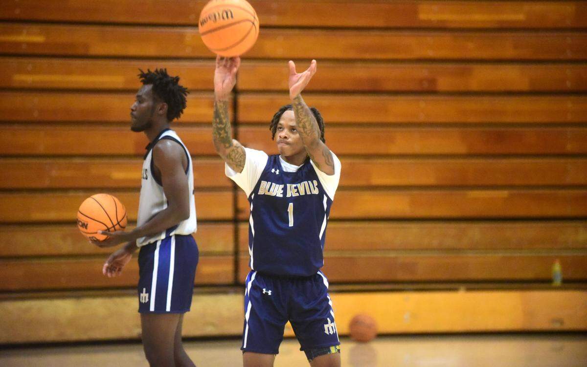 Point guard Yasir Rowell is expected to play a key role for the Merced College men’s basketball team this season.