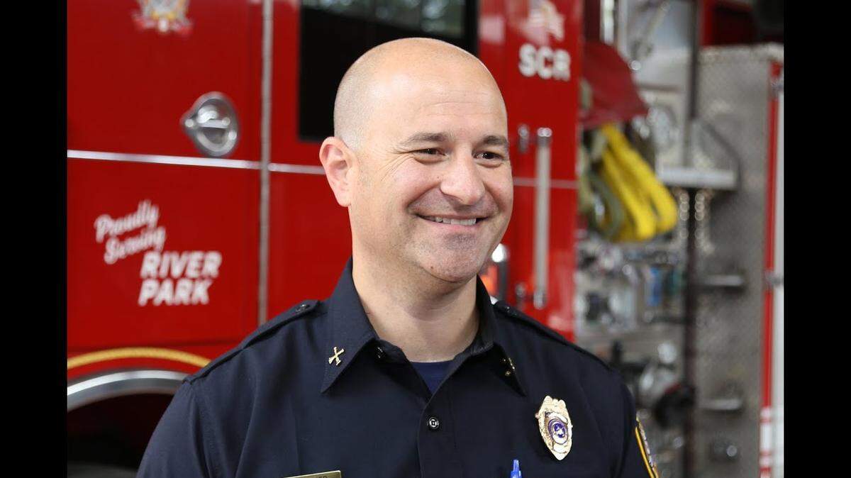 Merced’s new fire chief Derek Parker is shown.