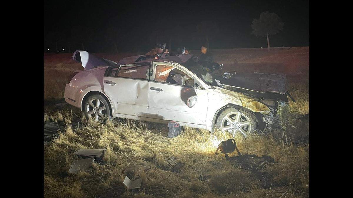 A Merced man was flown to a Modesto-area hospital on Friday night after suffering serious injuries during a rollover crash in Merced.
