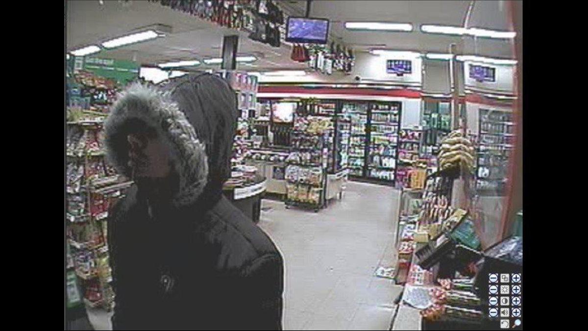 Authorities are looking for a person accused of robbing a Merced 7-Eleven store located on Gerard Avenue on Tuesday, according to the Merced Police Department. Image courtesy of Merced Police Department.