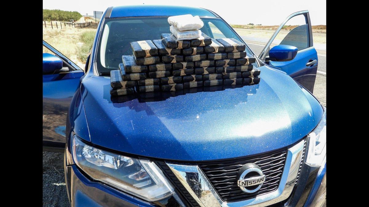 A Washington State man was arrested during a Fresno County traffic stop along Interstate 5 on Aug. 11, after more than 80 pounds of cocaine was found hidden inside a vehicle, according to the California Highway Patrol. Image courtesy of California Highway Patrol.