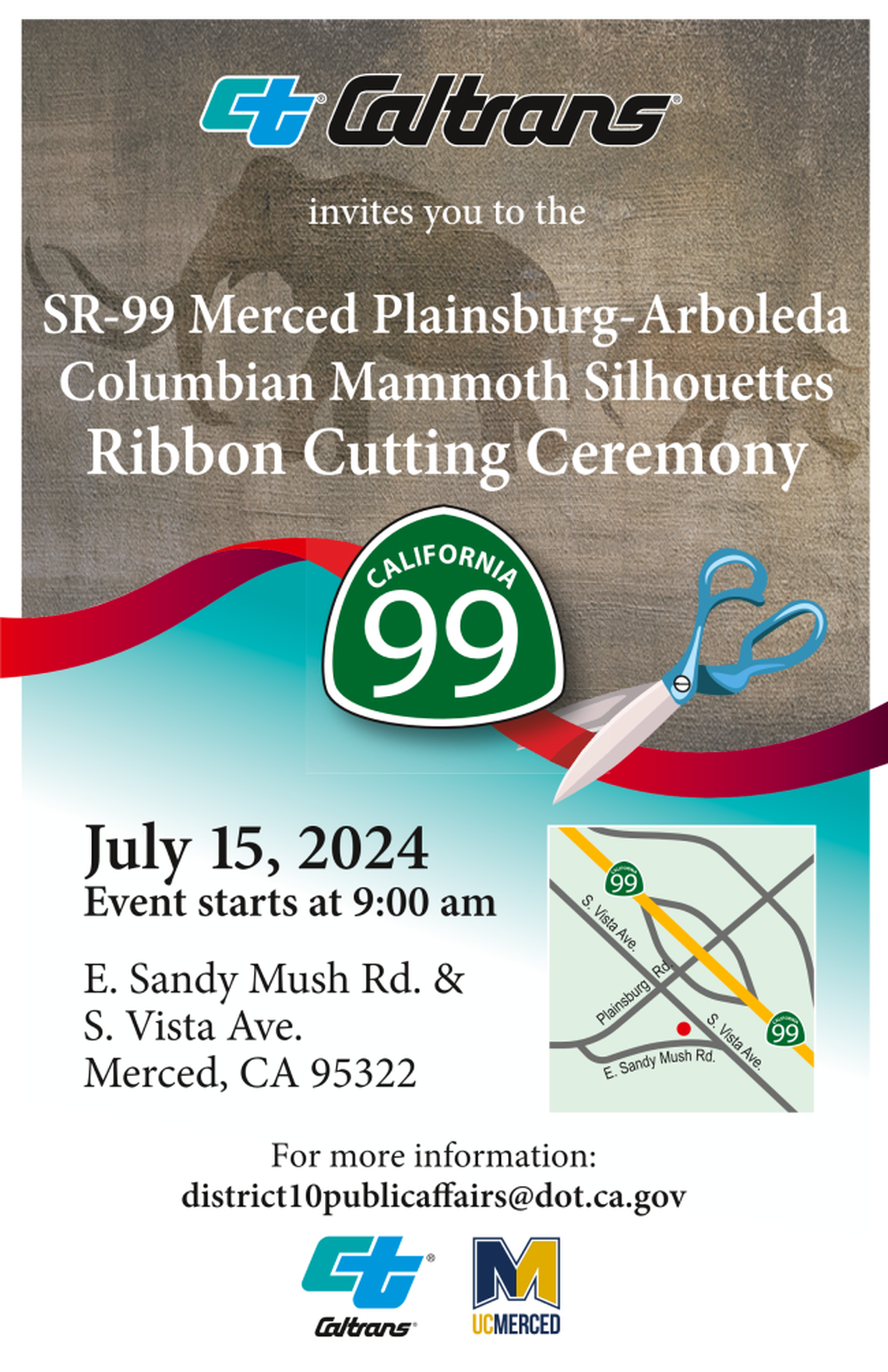 Information about the ribbon cutting ceremony held on Monday July 15 at 9 a.m.