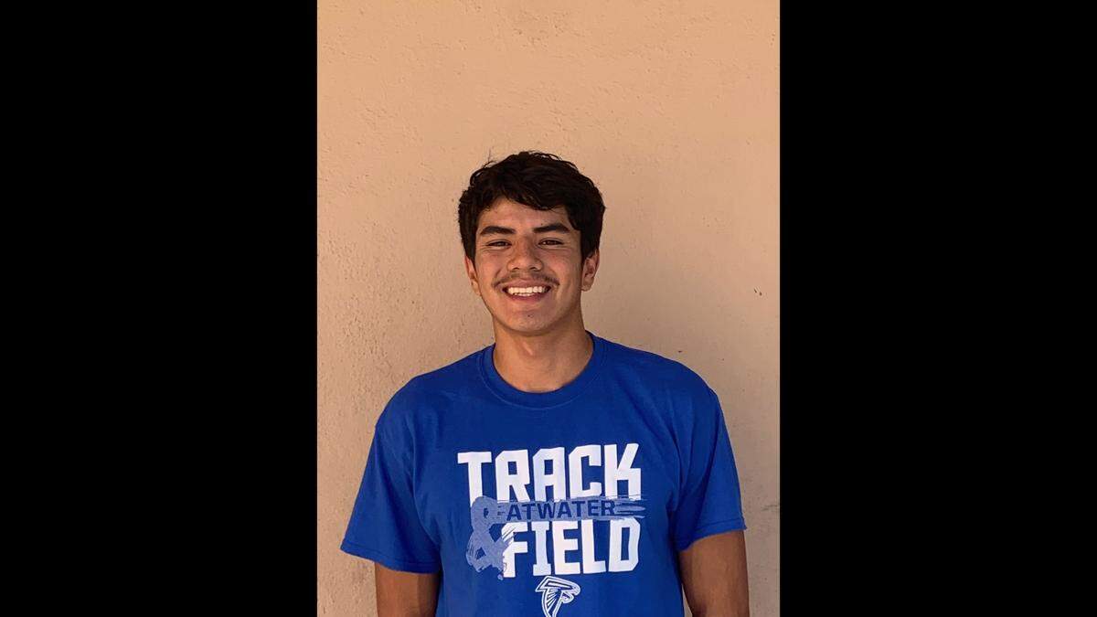 Atwater High School junior Leonardo Cebrero is the Merced Sun-Star Boys Track Athlete of the Year.