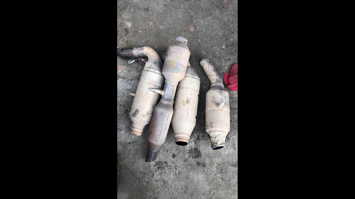 A man accused of trying to sell stolen catalytic converters at a Merced recycling facility was arrested by a Merced police detective on Monday, according to the Merced Police Department. Police said the man was arrested just hours after he was released from jail following an arrest on suspicion of commercial burglary. Image courtesy of Merced Police Department.