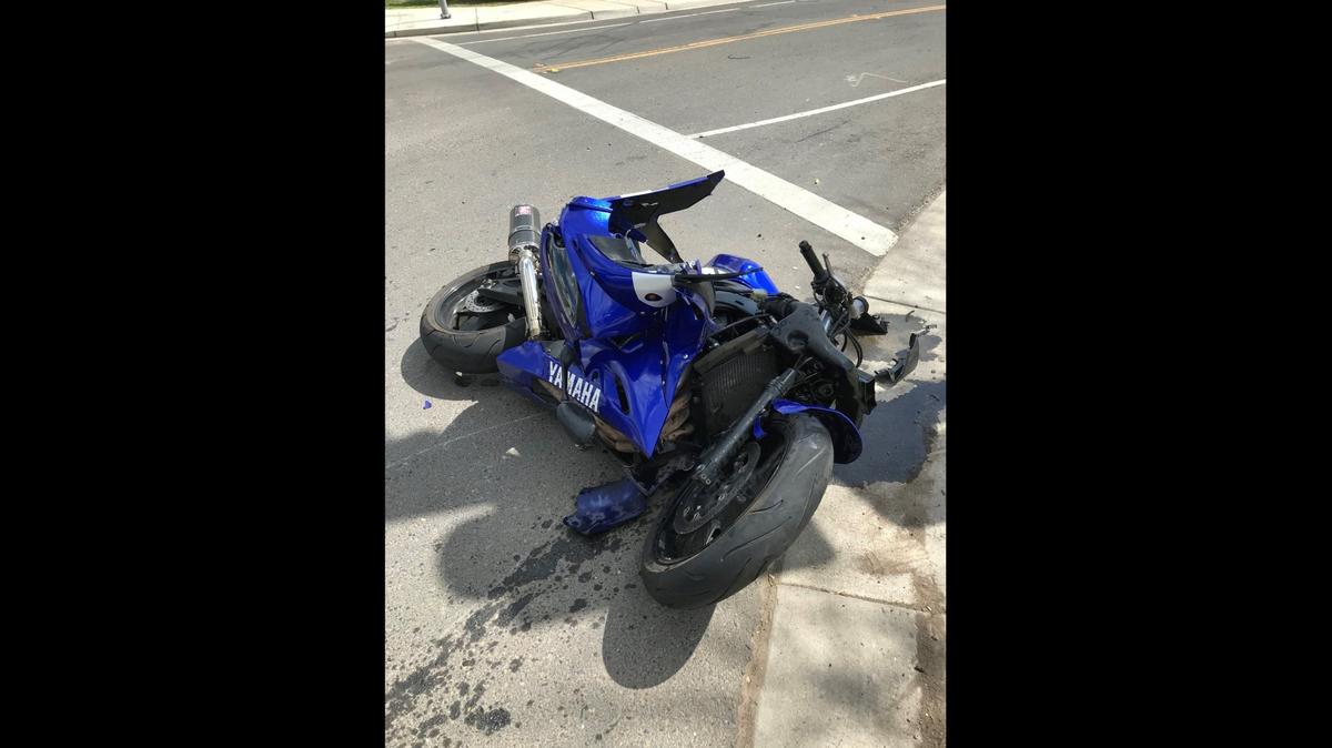 Police have arrested a driver accused of fleeing the scene of a major injury hit-and-run collision involving a motorcycle rider on Yosemite Parkway in Merced on Thursday, according to the Merced Police Department. Image courtesy of Merced Police Department.