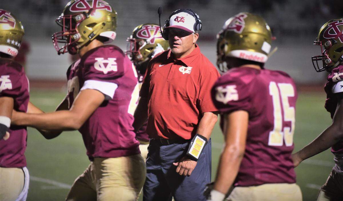 It was a stressful week for Golden Valley head football coach Rick Martinez after his son and three grandsons were involved in a scary car crash earlier in the week.