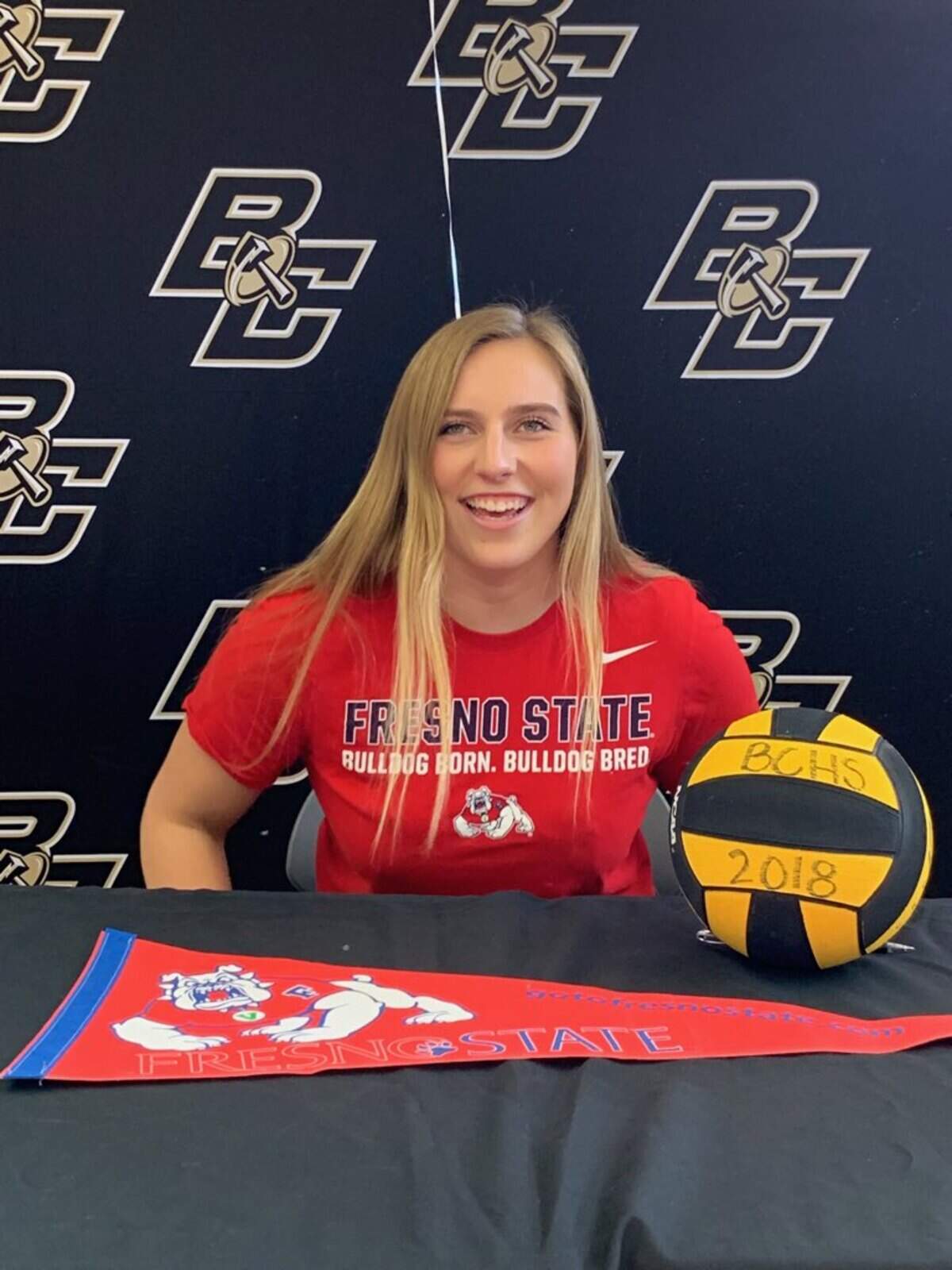 Buhach Colony senior Erin McBride will play water polo at Frenso State.