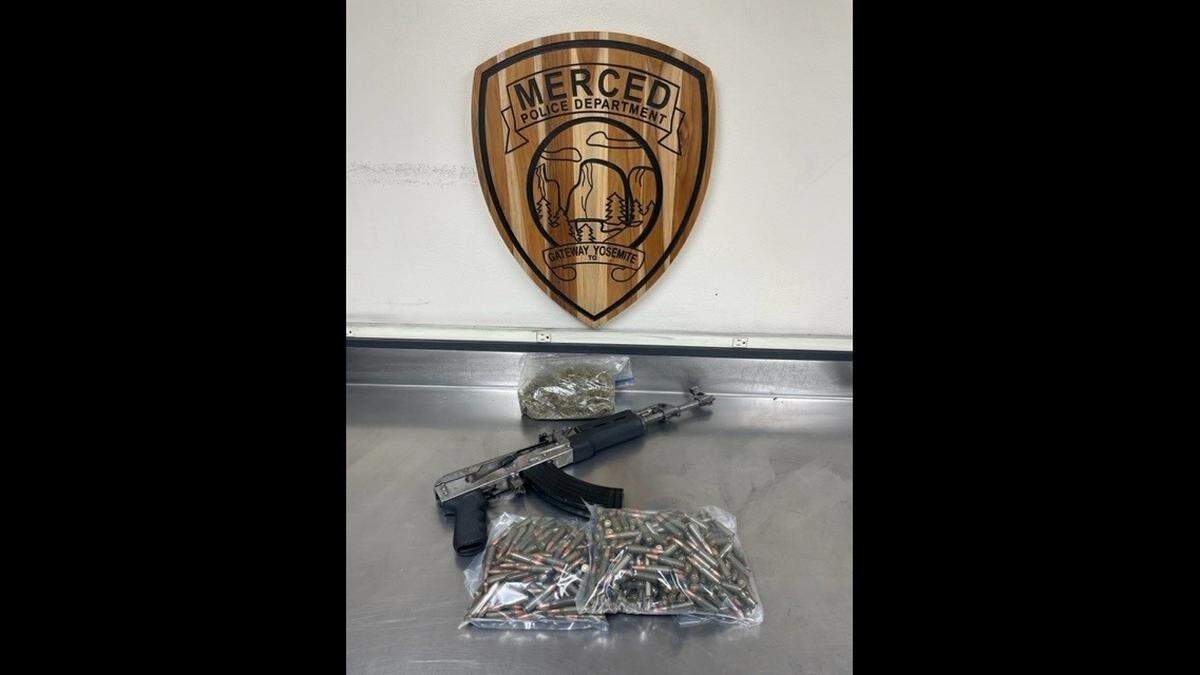 Officers are trying to locate a 24-year old Winton man for questioning after authorities said a fully automatic AK-47 rifle was found in his home during a parole compliance check on Friday, June 2, 2023.