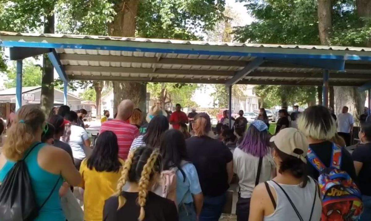 A memorial gathering for George Floyd was held Tuesday, June 2, in Chowchilla.