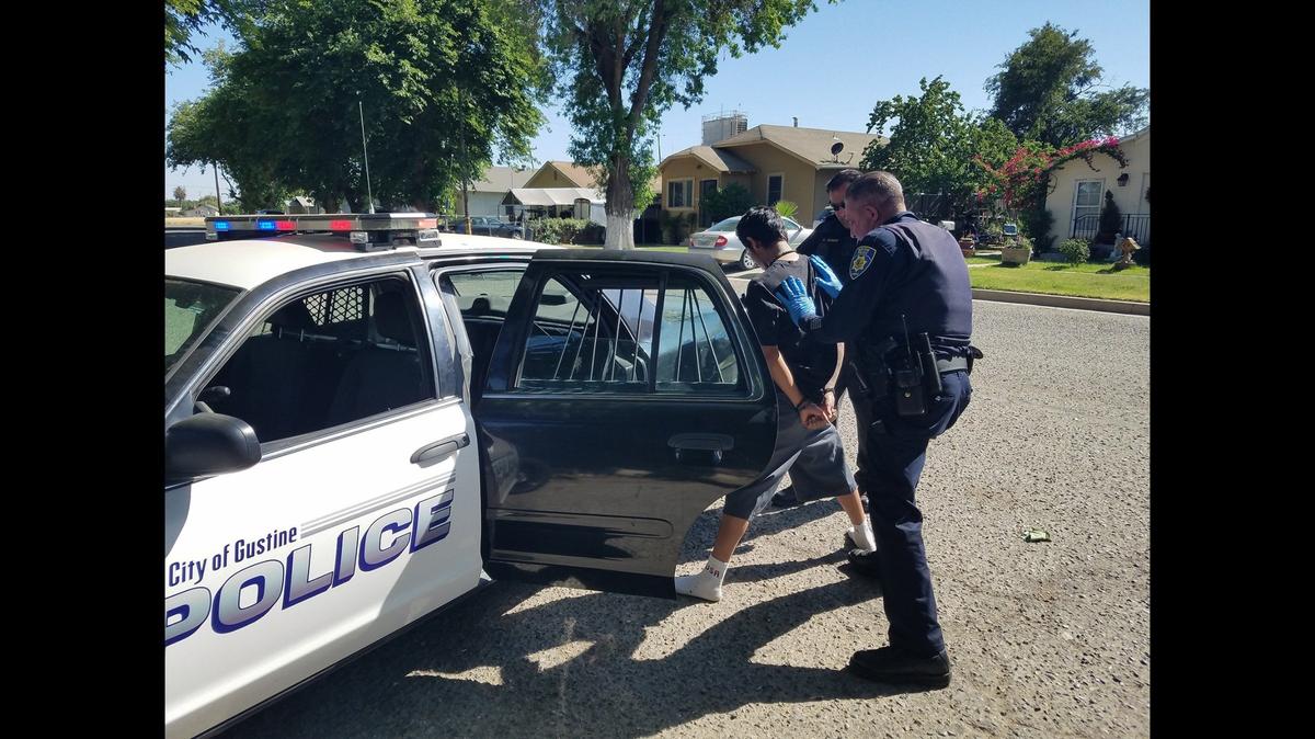 A suspect was arrested Wednesday, in connection with a May 22 assault in Gustine, according to the Gustine Police Department. Police said they located a firearm believed to have been used in the assault inside a residence. Image courtesy of Gustine Police Department.